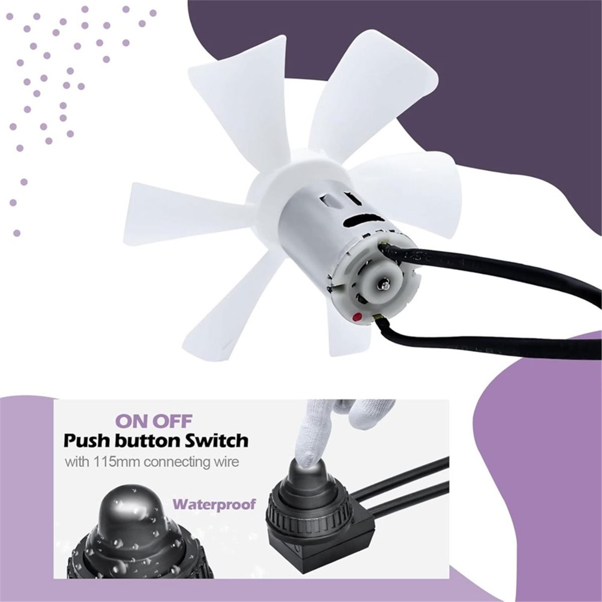 Home Bathroom Vent Fans - Kipas Ventilasi RV 6 Inci dengan