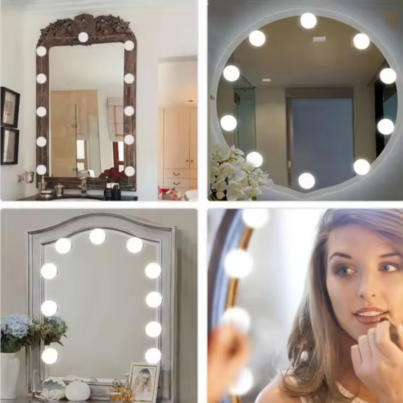 Home Bathroom Glass - Lampu Cermin Rias LED Lampu Meja