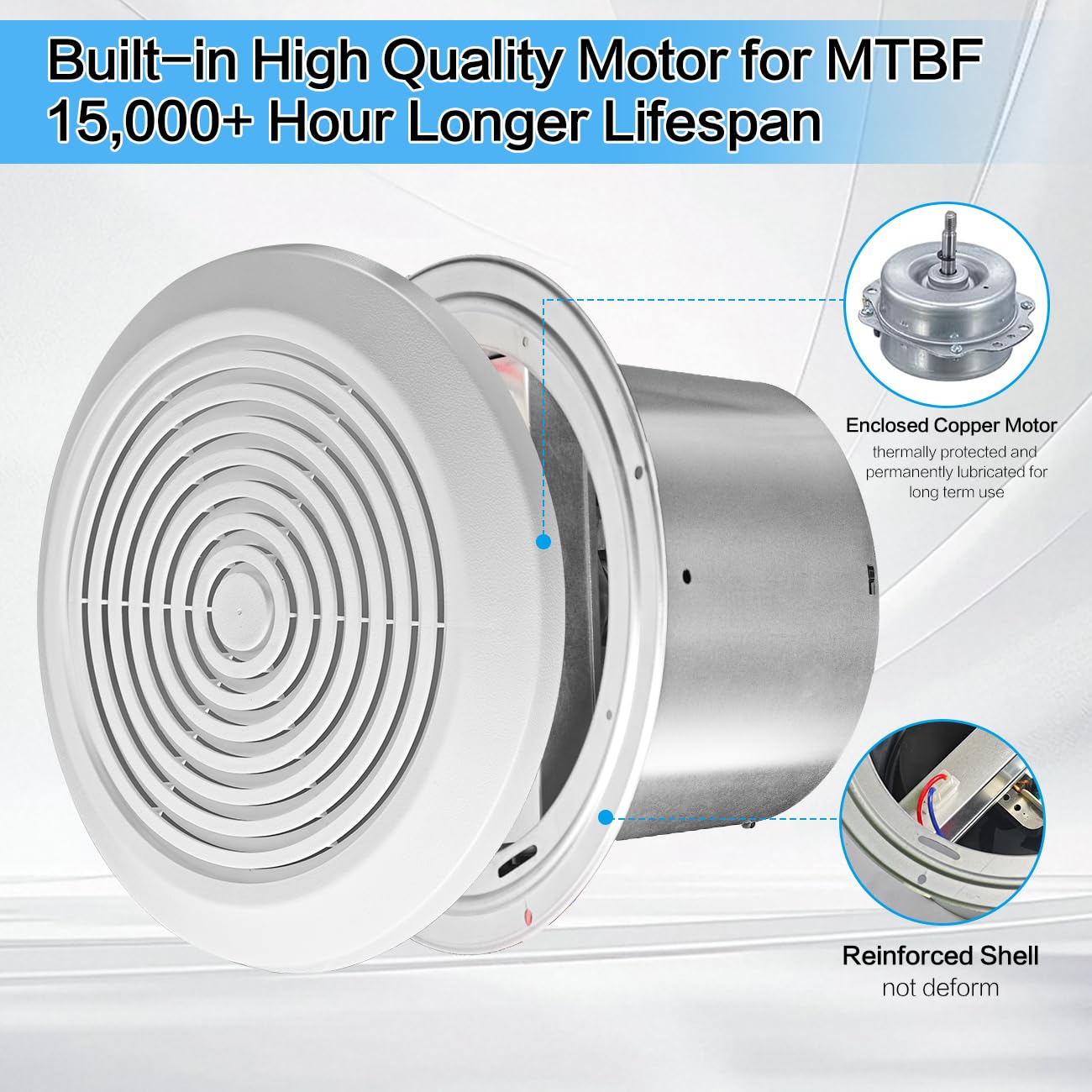 Home Bathroom Vent Fans - V2262-50 Kipas Exhaust Kamar Mandi 7