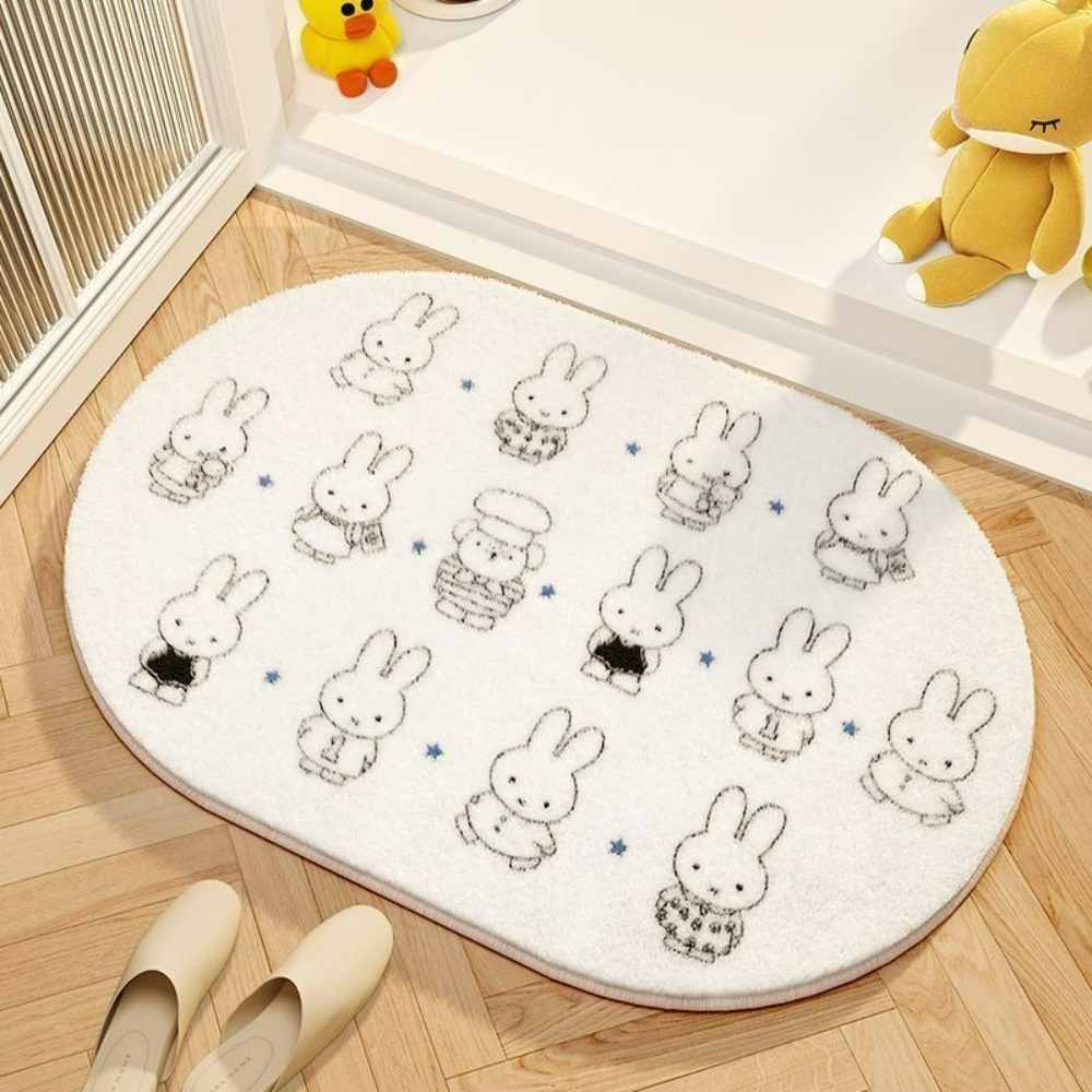 Home Goods Bathroom Accessories - Miffy Kartun Keset Lantai Lembut Imitasi