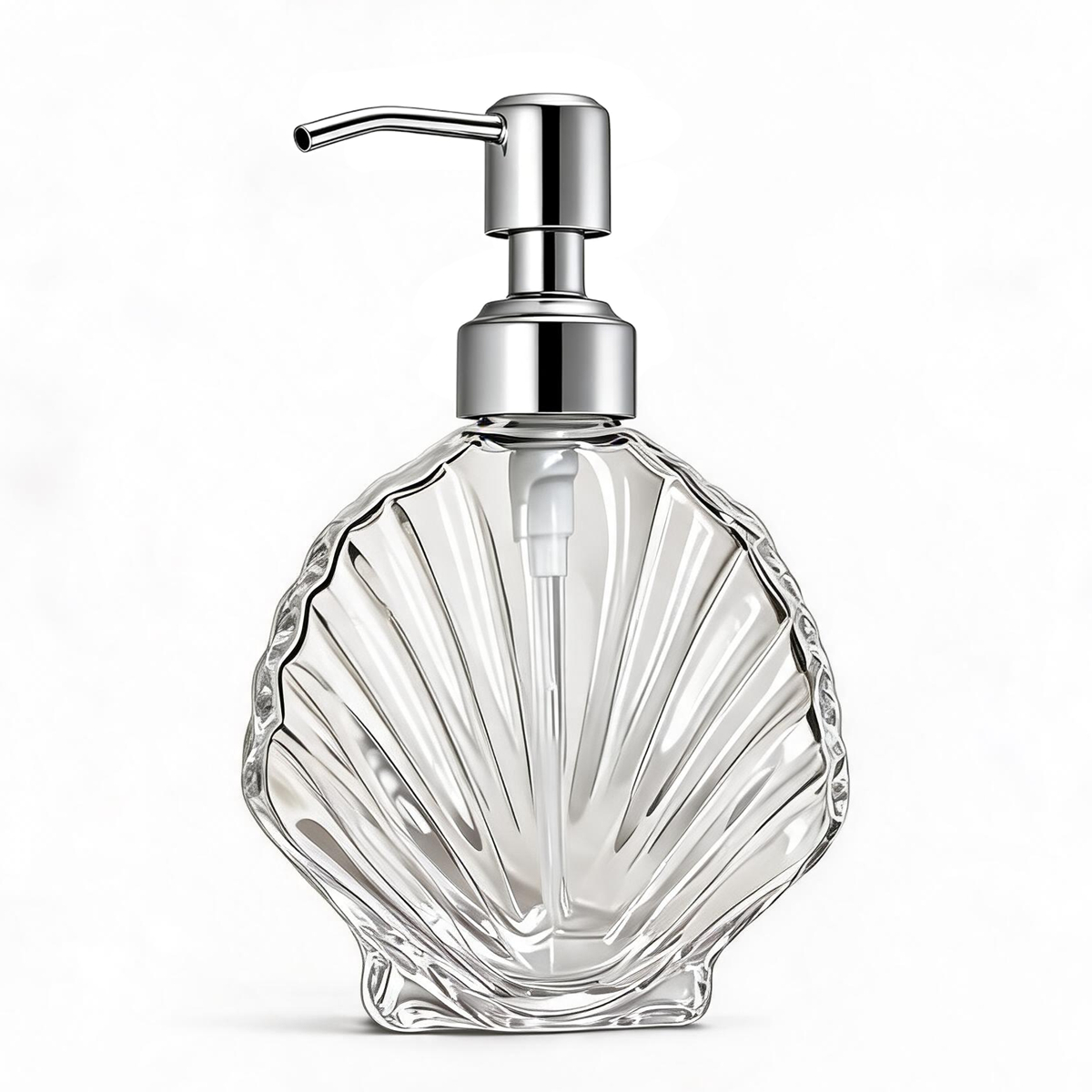Glass Soap Dish - Dispenser Sabun Kaca Kerang Dekoratif dengan