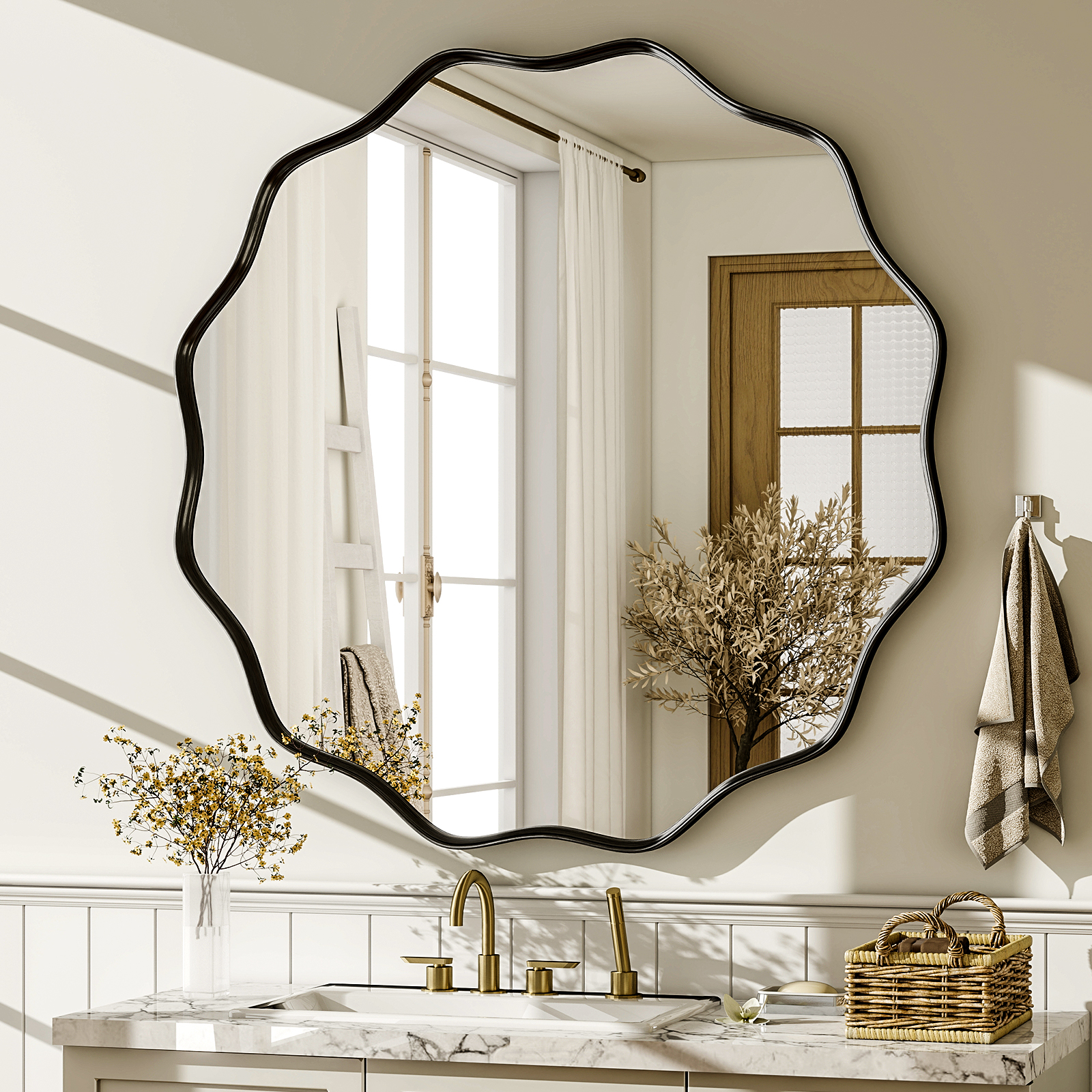 Home Bathroom Glass - Cermin Dinding Dekoratif Cermin Kamar Mandi