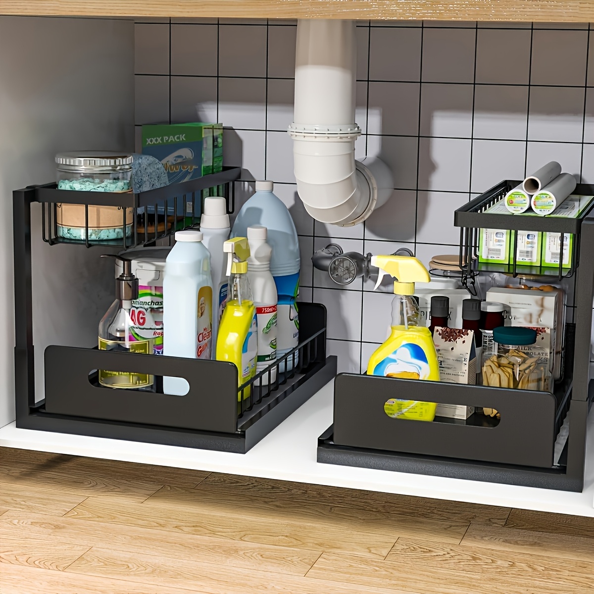 Home Essentials Bathroom Cabinet - Rak Penyimpanan Dapur di Bawah Wastafel