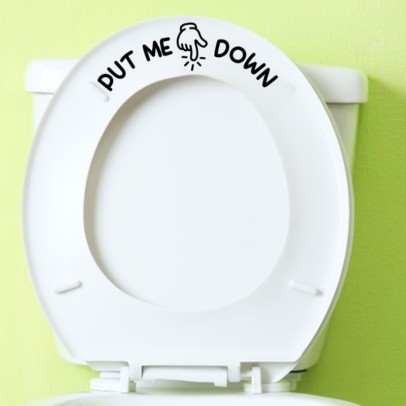 Home Bathroom Design Ideas - 2 Buah Stiker Toilet Lucu PUT