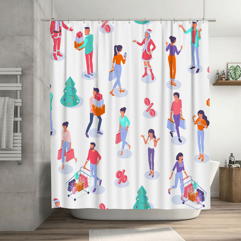 Home Bathroom Design Ideas - Set Dekorasi Kamar Mandi Tirai Mandi