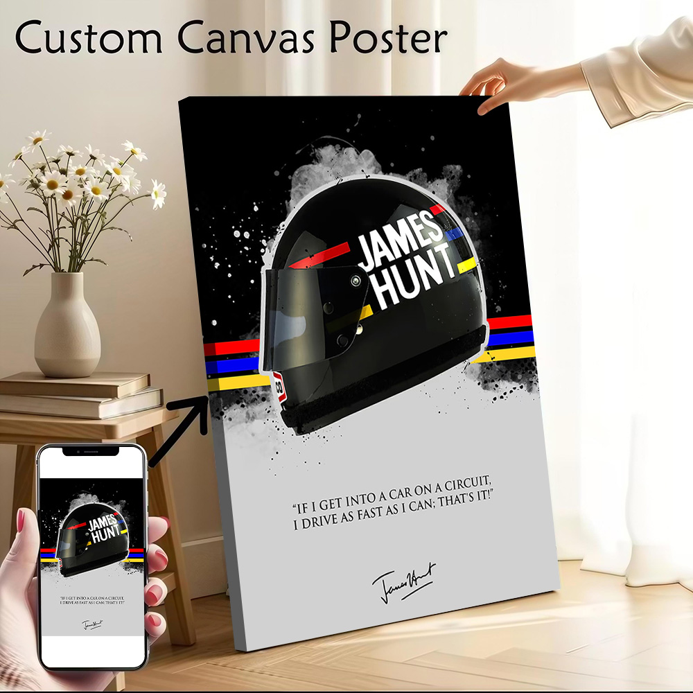 Home Bathroom Quotes - JAMES HUNT Kutipan Lukisan Kanvas Cetak