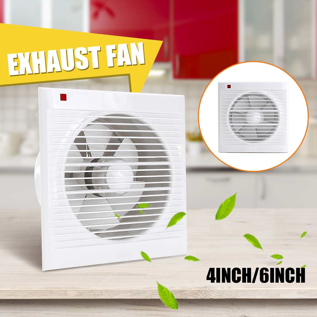 Home Bathroom Window - Kipas Exhaust Kamar Mandi 4 Inch