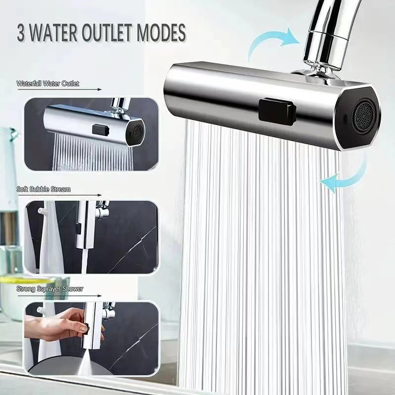 Baru 3 Mode Keran Dapur Rotasi - Home Bathroom Taps ulasan dan harga
