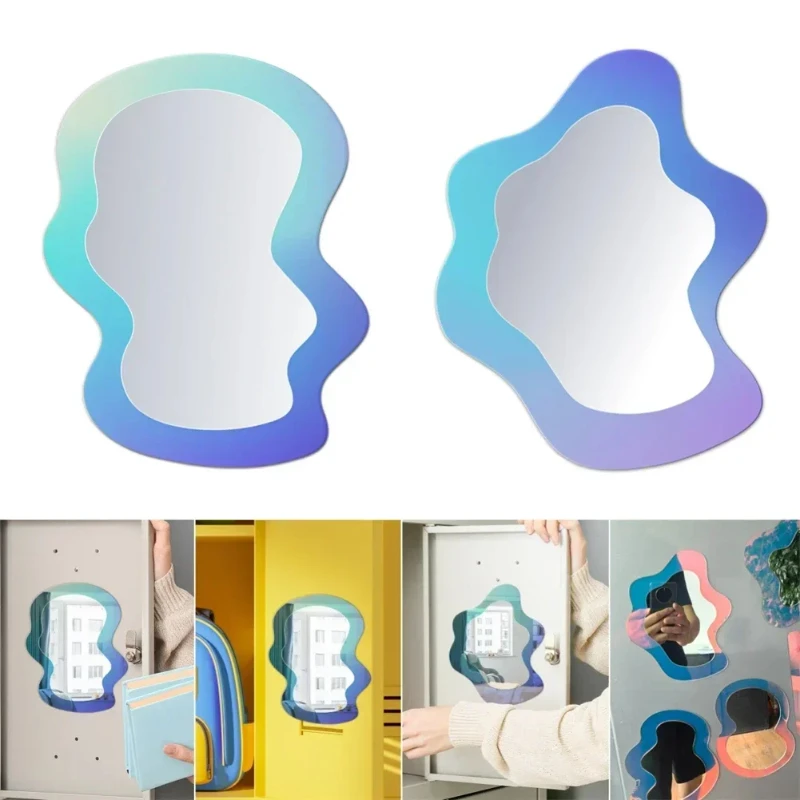 1 Buah Cermin Pola Geometris M - Home Essentials Bathroom Cabinet ulasan dan harga