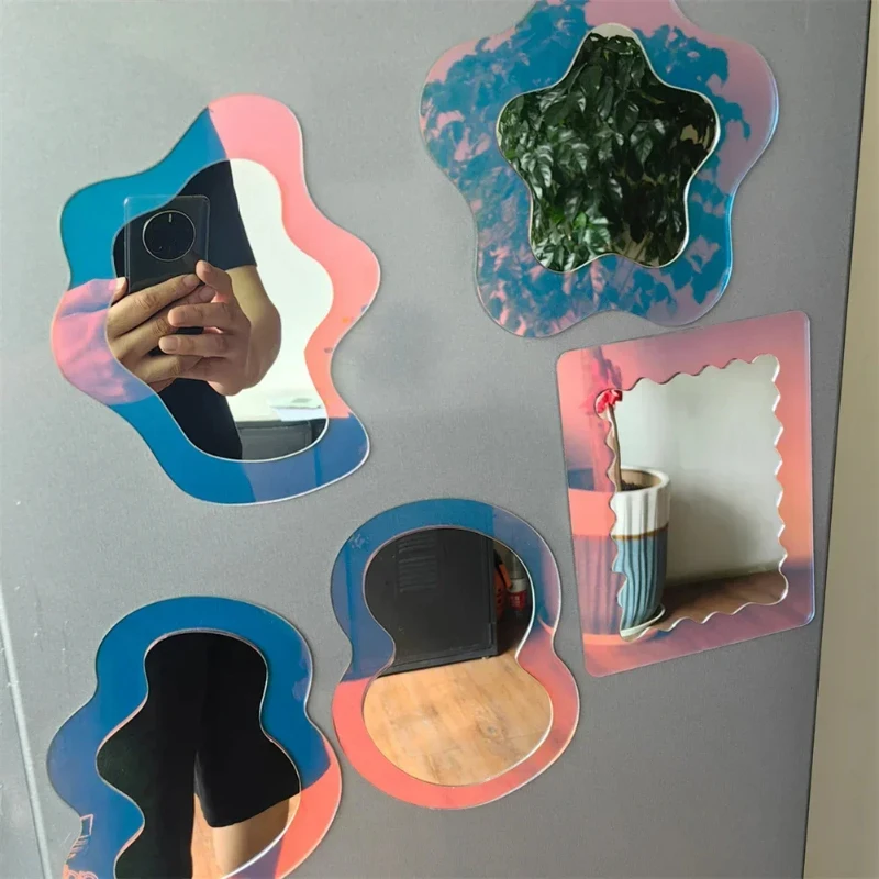 1 Buah Cermin Pola Geometris M - Home Essentials Bathroom Cabinet ulasan dan harga