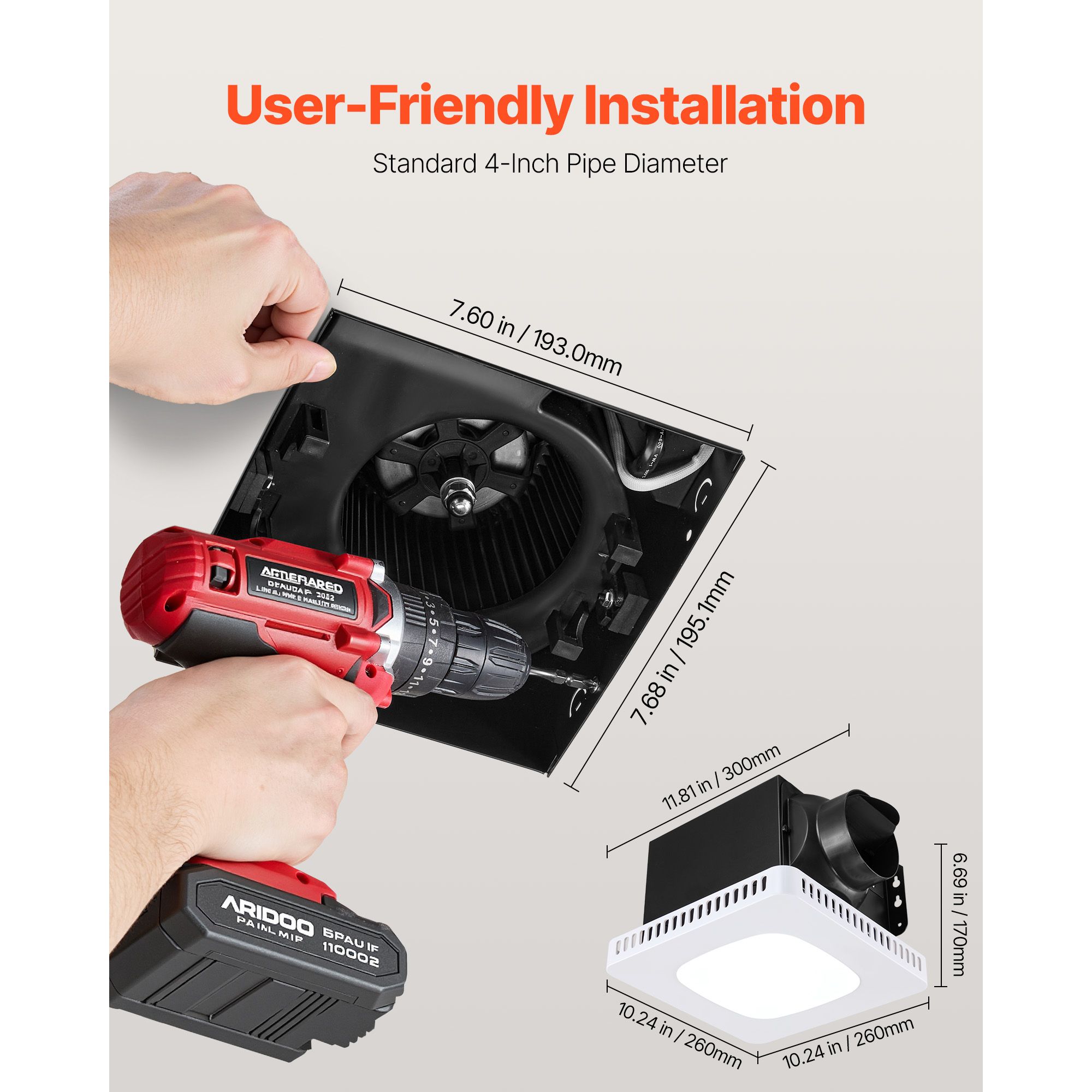 Kipas Exhaust Kamar Mandi deng - Home Bathroom Vent Fans ulasan dan harga