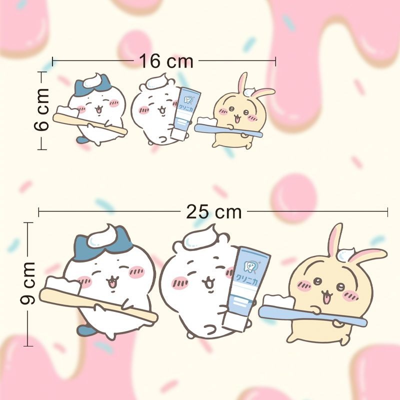 Stiker Cermin Chiikawa Motif L - Home Goods Bathroom Accessories ulasan dan harga