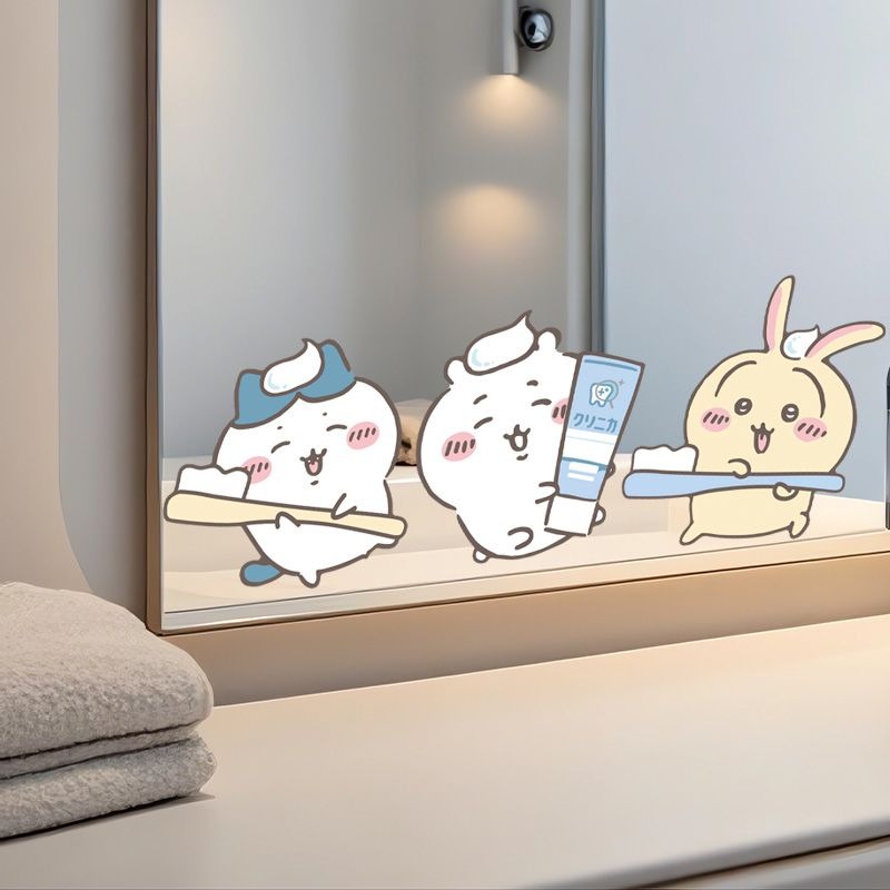 Stiker Cermin Chiikawa Motif L - Home Goods Bathroom Accessories ulasan dan harga
