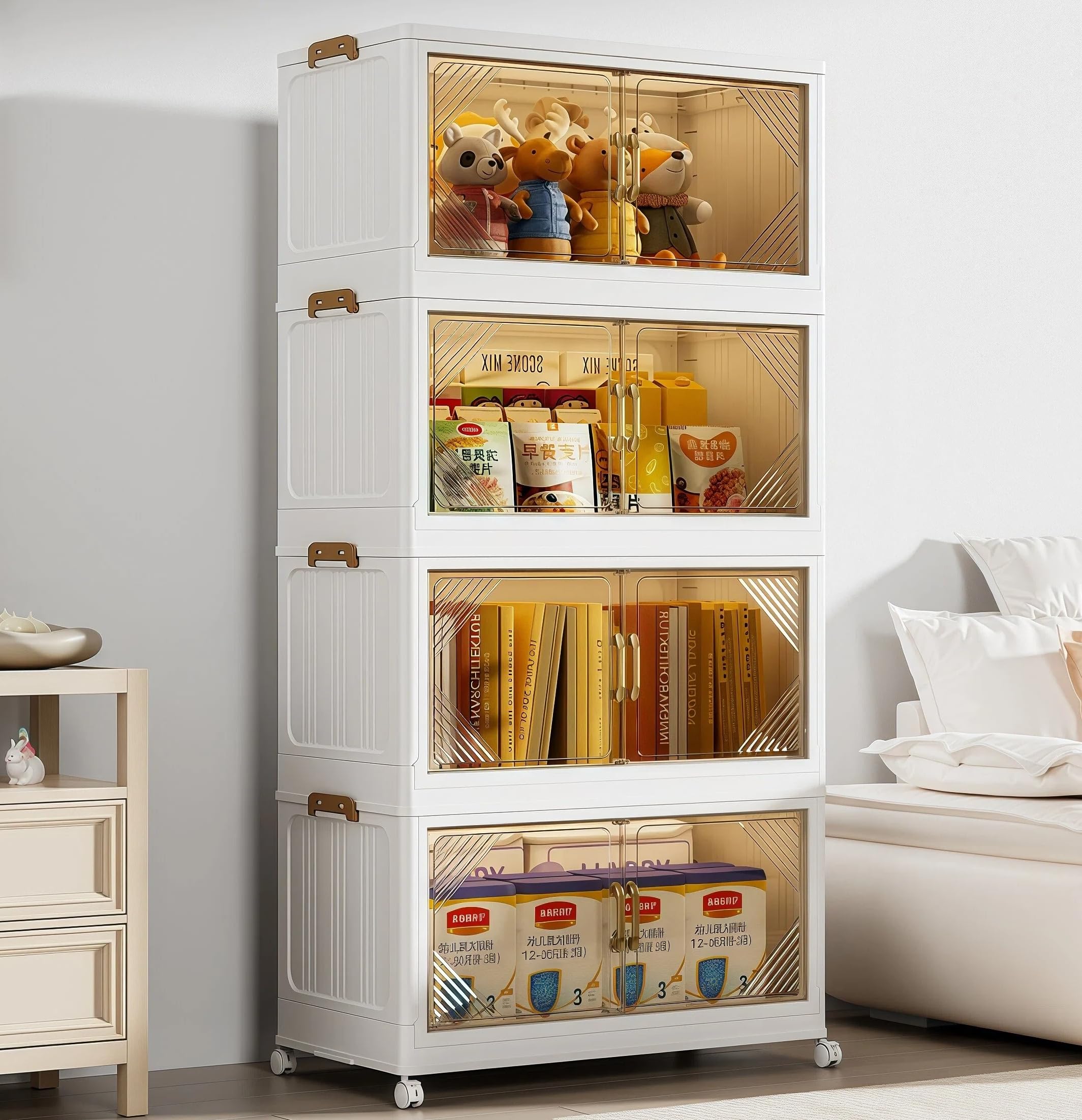 Rak Penyimpanan Beroda 4 Tingk - Home Essentials Bathroom Cabinet ulasan dan harga