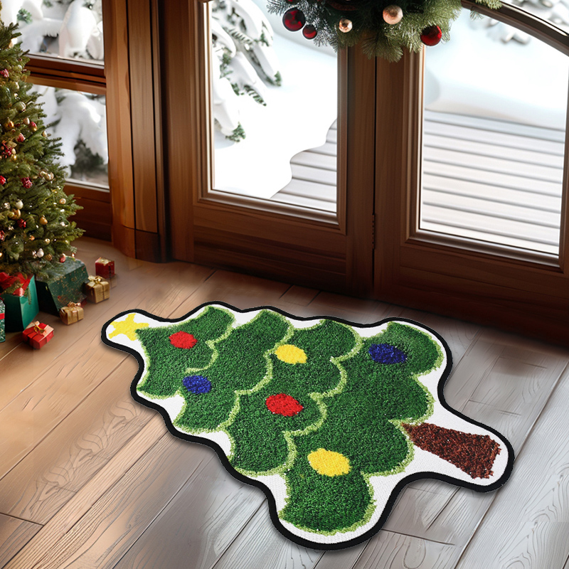 Karpet bentuk pohon Natal, kar - Home Bathroom Pic ulasan dan harga