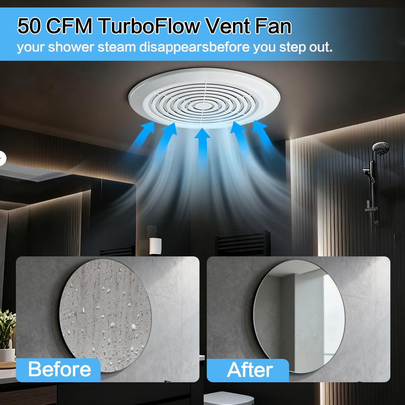 V2262-50 Kipas Exhaust Kamar M - Home Bathroom Vent Fans ulasan dan harga