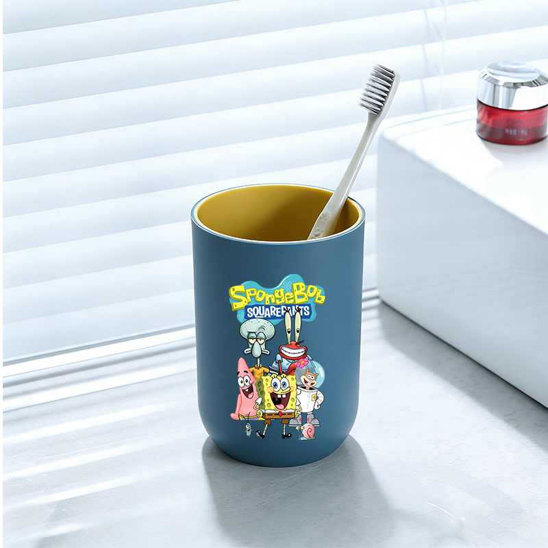 SpongeBob SquarePants Gelas Si - Home Bathroom Glass ulasan dan harga