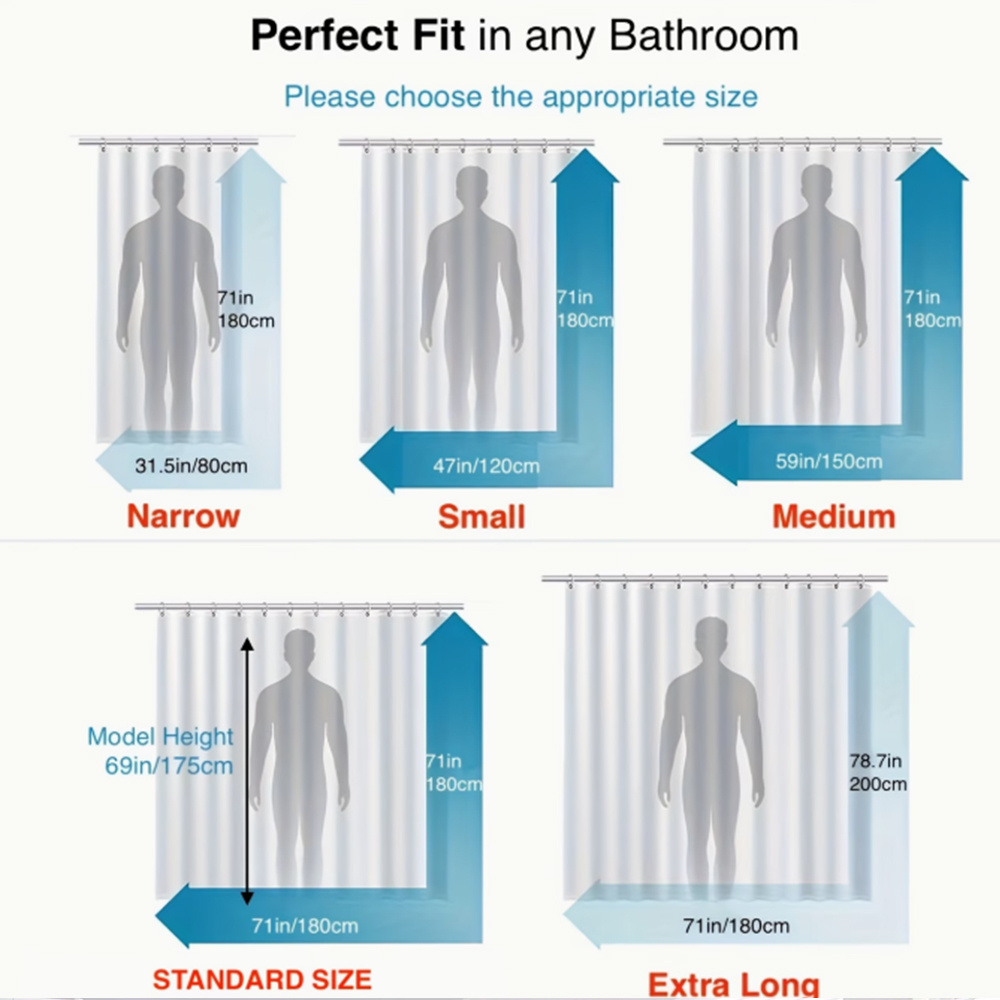 Tirai Mandi Tahan Air Motif Bo - Home Bathroom Design Ideas ulasan dan harga