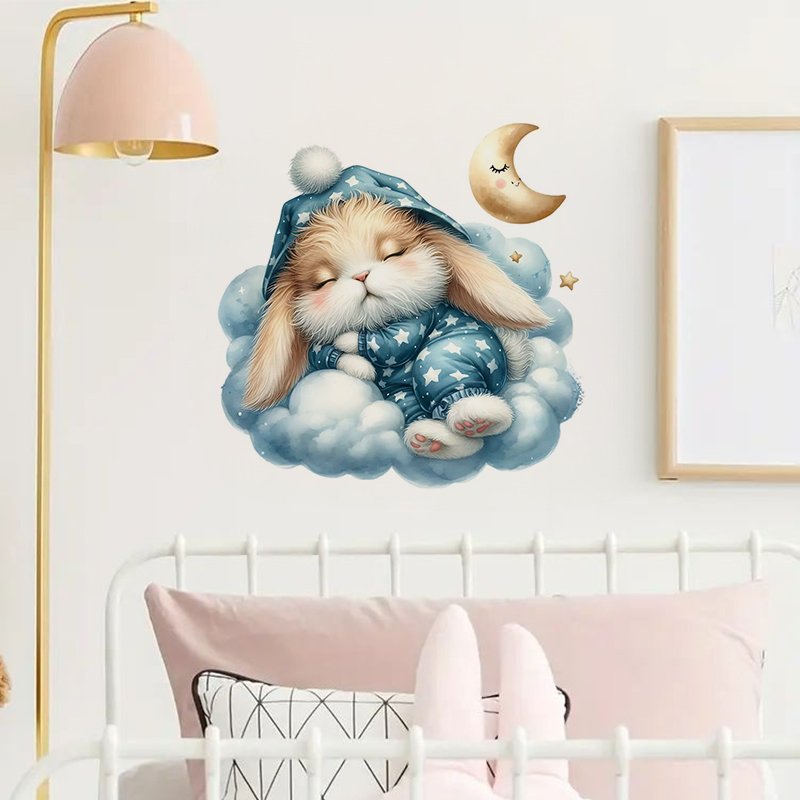 Stiker kelinci lucu, tempelan  - Home Bathroom Window ulasan dan harga