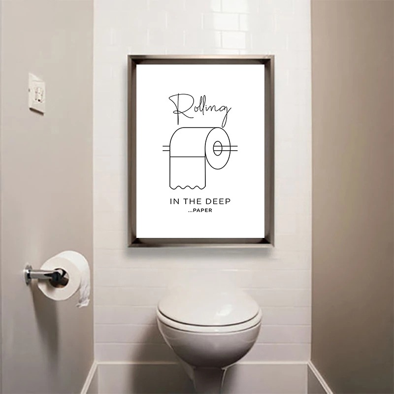 Poster Kutipan Humor Kamar Man - Home Bathroom Quotes ulasan dan harga