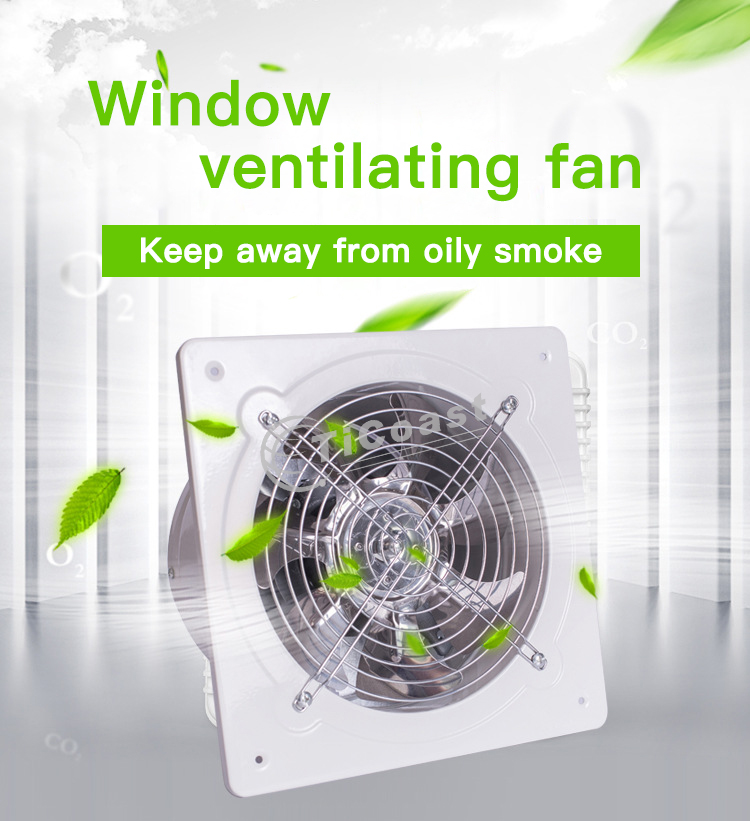 Kipas Knalpot 8 Inci 80W Kipas - Home Bathroom Vent Fans ulasan dan harga