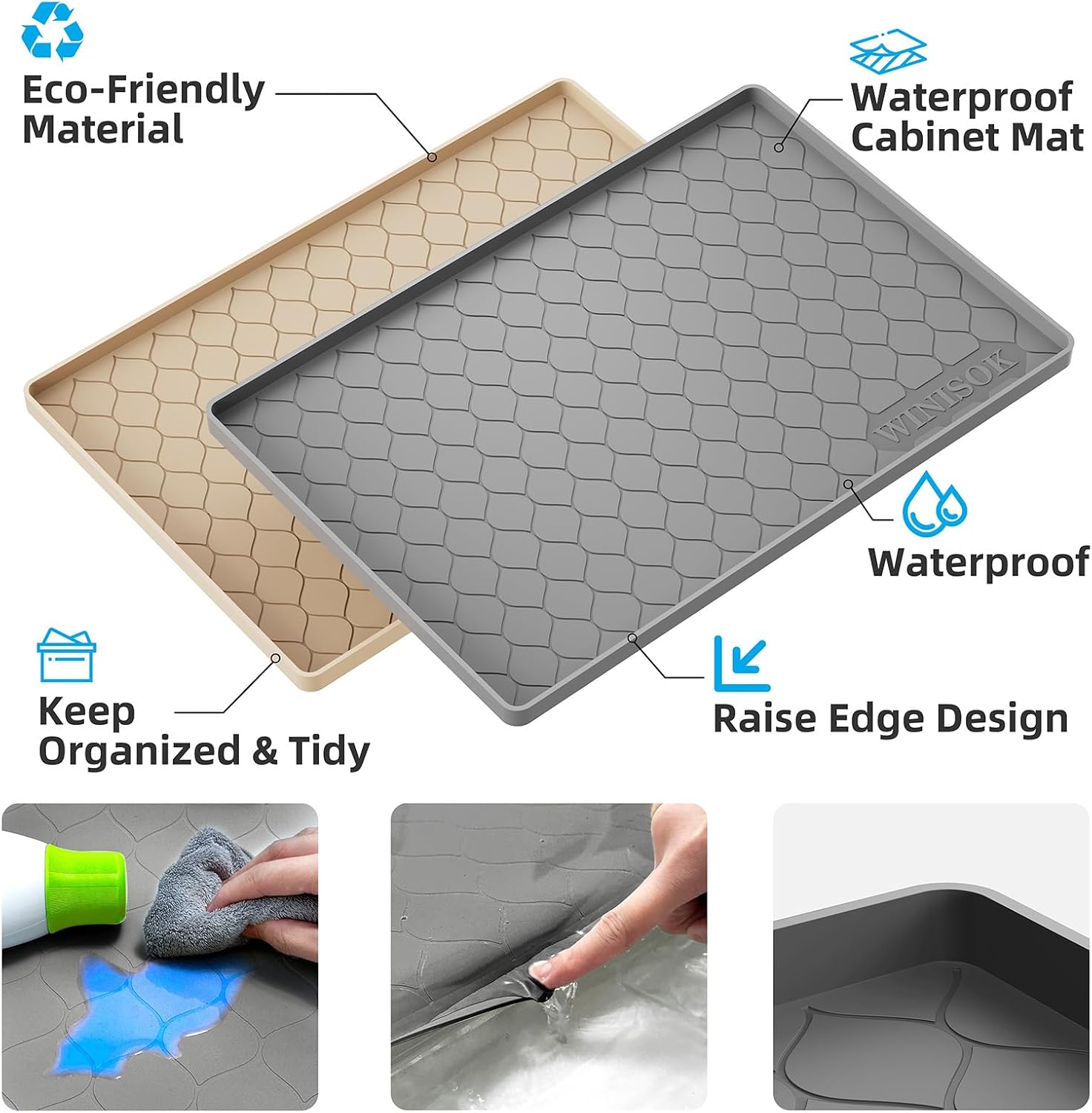 Winisok Silicone Under Sink Ma - Home Essentials Bathroom Cabinet ulasan dan harga
