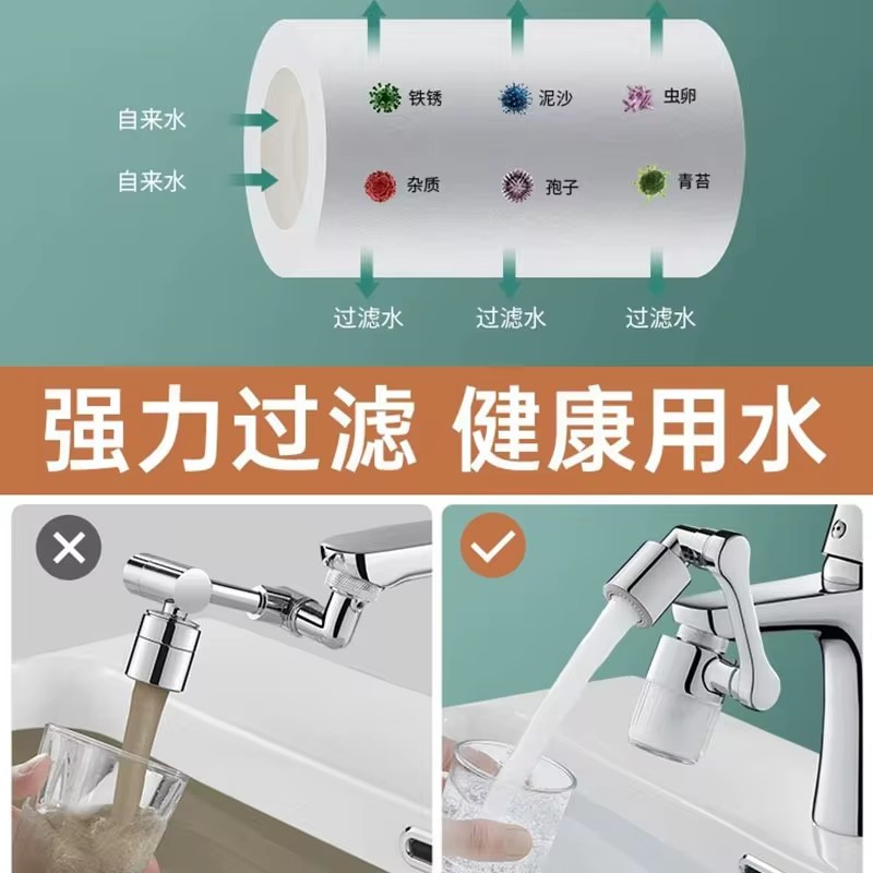 Hitam Baru 1440 °   Dapat Dipu - Home Bathroom Taps ulasan dan harga