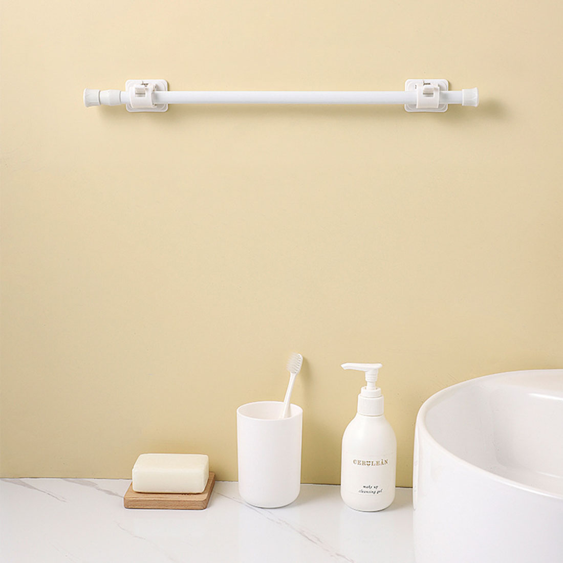 Batang teleskopik, Multi fungs - Home Bathroom Window ulasan dan harga