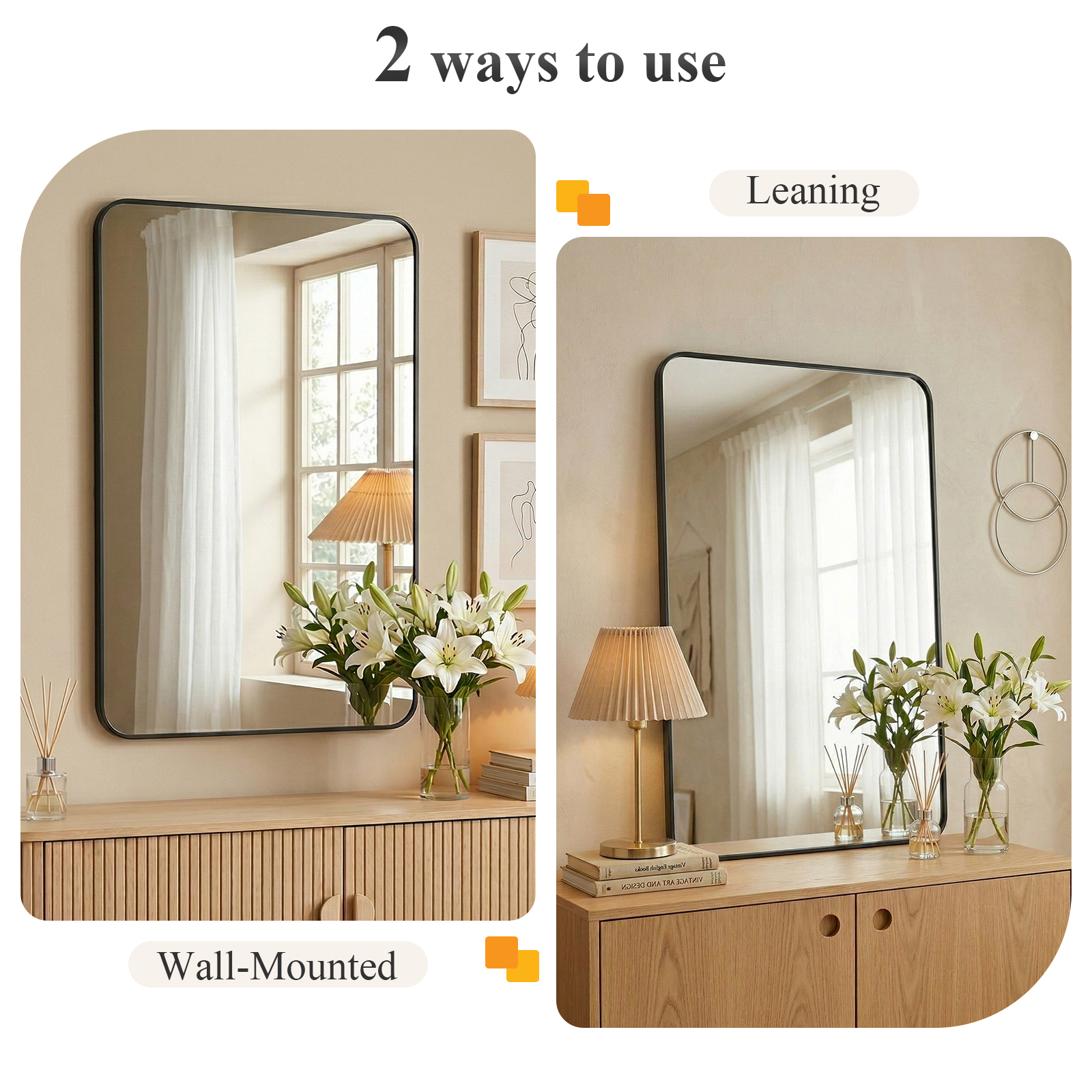 Cermin Dinding Persegi Panjang - Home Bathroom Glass ulasan dan harga