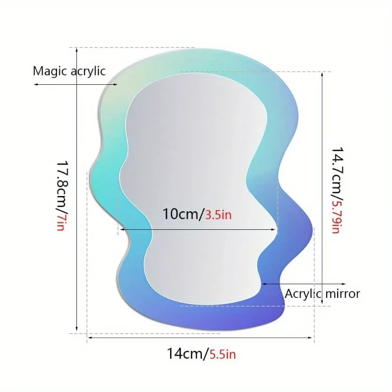 Cermin Pola Geometris Magnetik - Home Essentials Bathroom Cabinet ulasan dan harga