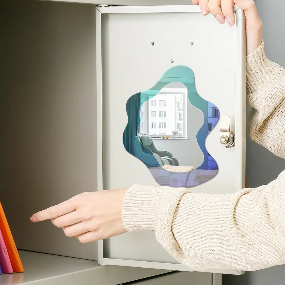 Cermin Pola Geometris Magnetik - Home Essentials Bathroom Cabinet ulasan dan harga