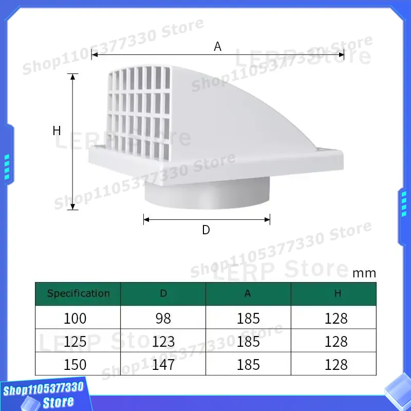 Penutup Ventilasi Dinding Plas - Home Bathroom Vent Fans ulasan dan harga