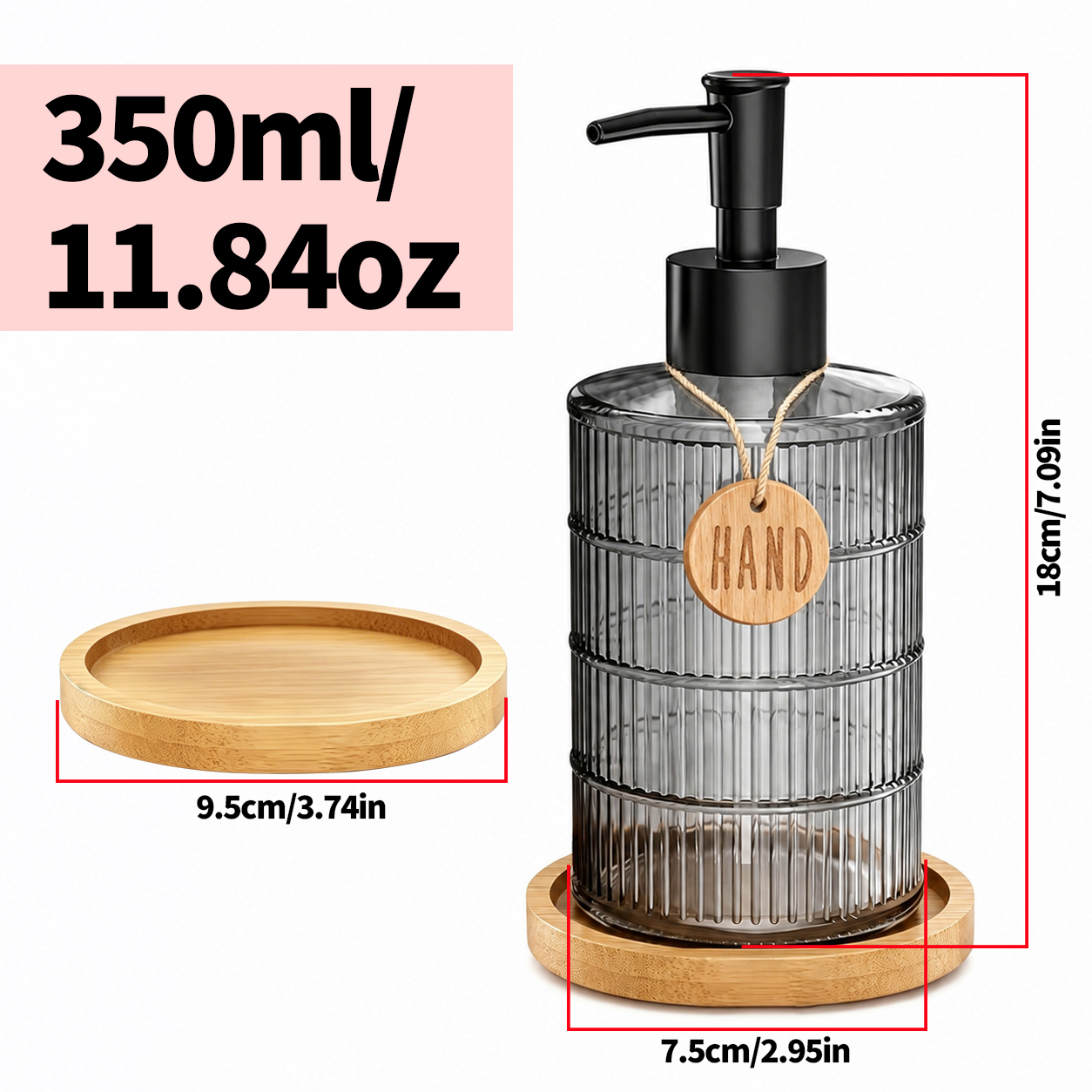 Set Dispenser Sabun Kaca denga - Glass Soap Dish ulasan dan harga