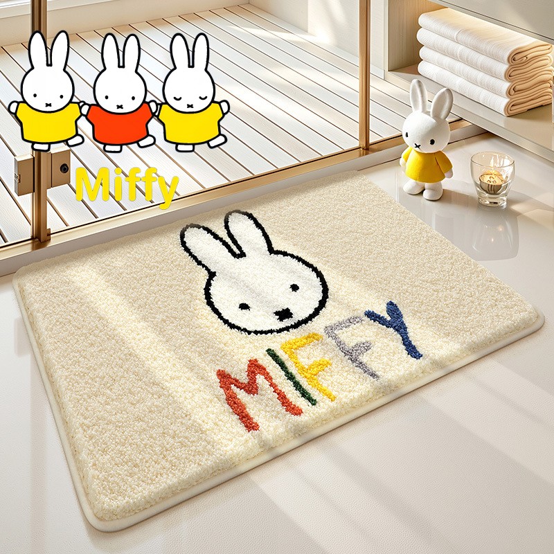 Kawaii Miffy Keset Lantai Kart - Home Goods Bathroom Accessories ulasan dan harga