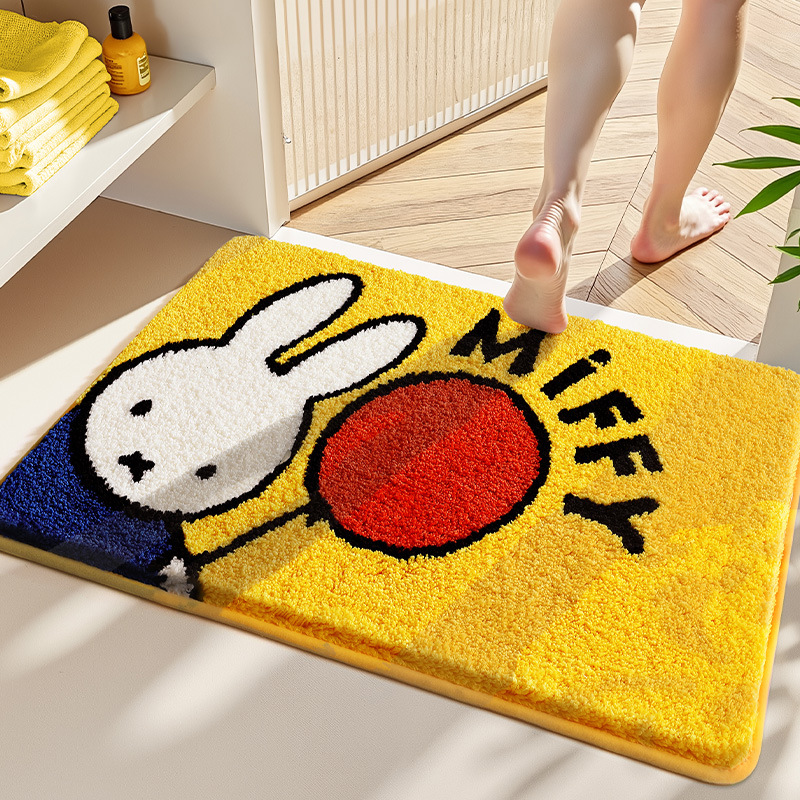 Kawaii Miffy Keset Lantai Kart - Home Goods Bathroom Accessories ulasan dan harga