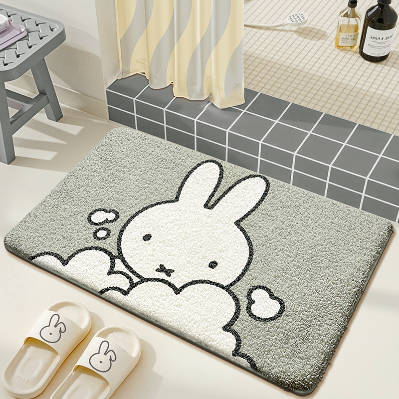 Kawaii Miffy Keset Lantai Kart - Home Goods Bathroom Accessories ulasan dan harga