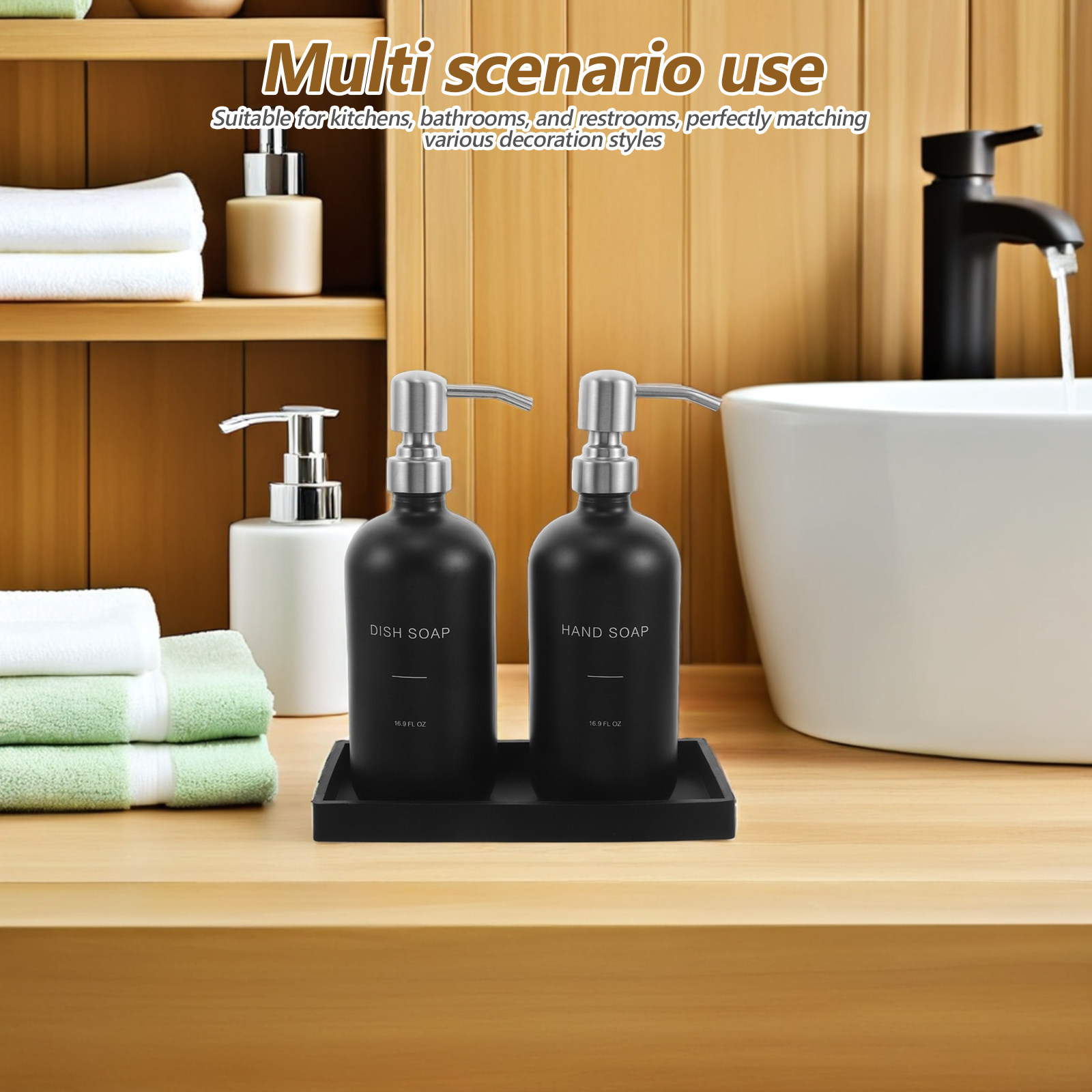 1 Set Dispenser Sabun Kaca 16. - Glass Soap Dish ulasan dan harga