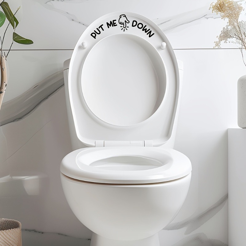2 Buah Stiker Toilet Lucu PUT  - Home Bathroom Design Ideas ulasan dan harga