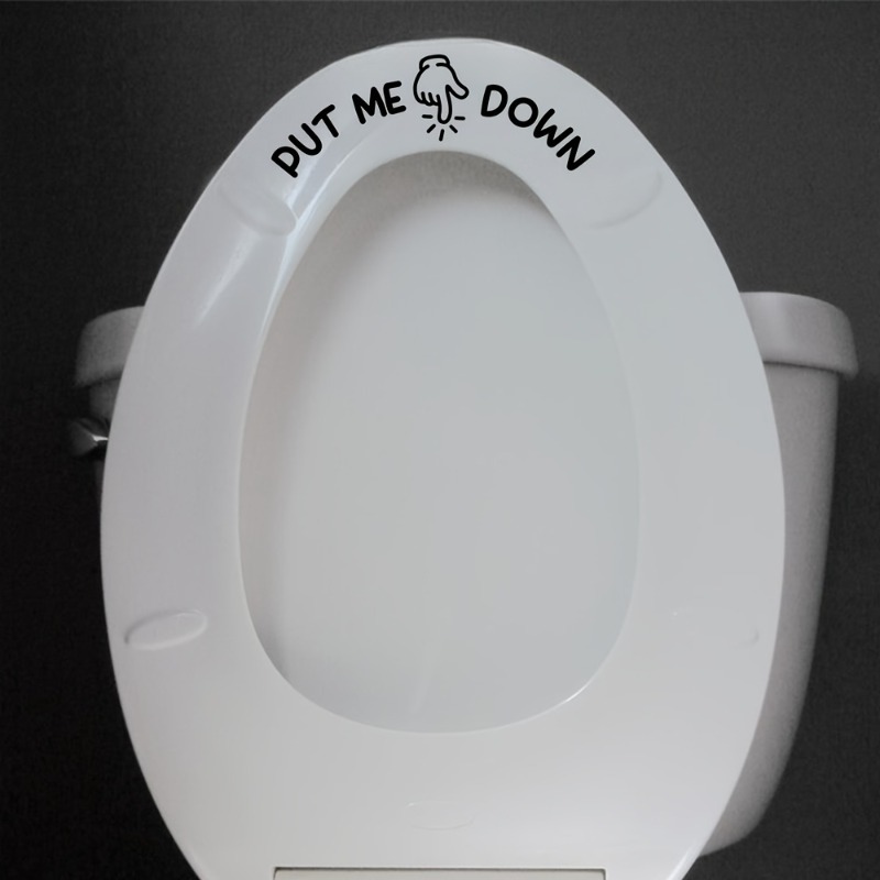 2 Buah Stiker Toilet Lucu PUT  - Home Bathroom Design Ideas ulasan dan harga