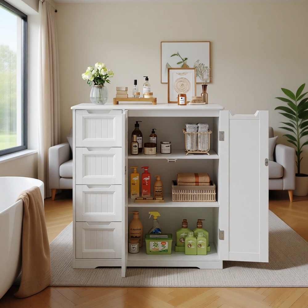 Lemari Penyimpanan Kamar Mandi - Home Essentials Bathroom Cabinet ulasan dan harga