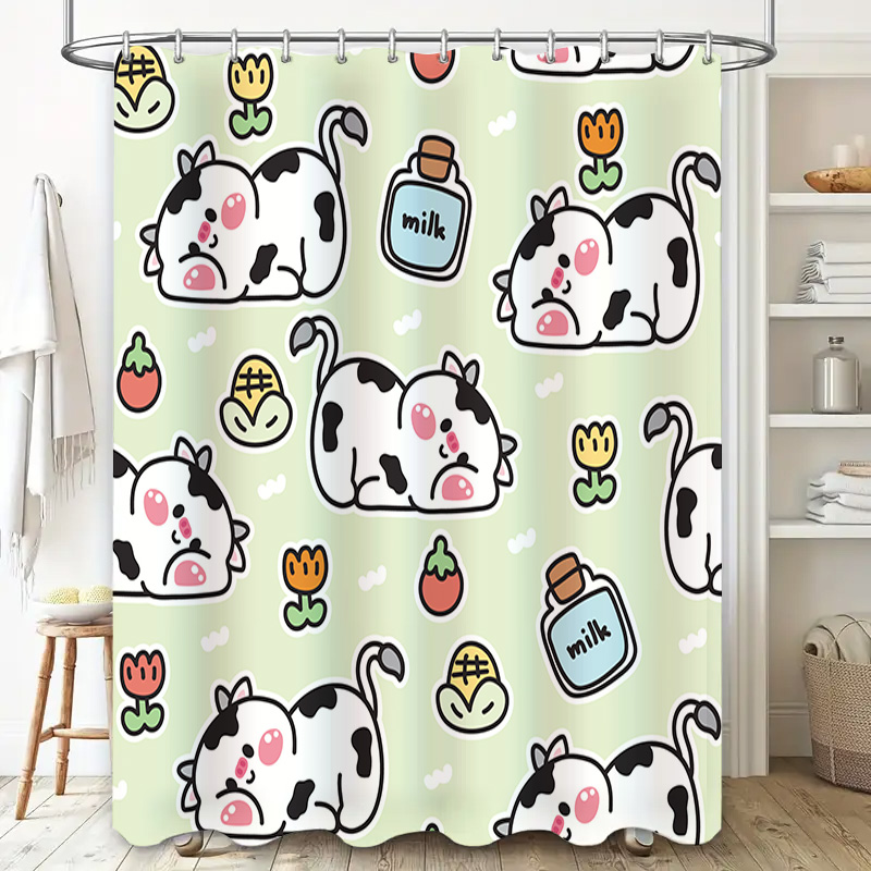 Tirai Mandi Gambar Sapi Mengge - Home Bathroom Design Ideas ulasan dan harga