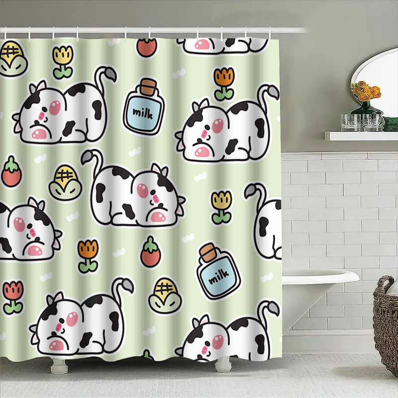 Tirai Mandi Gambar Sapi Mengge - Home Bathroom Design Ideas ulasan dan harga