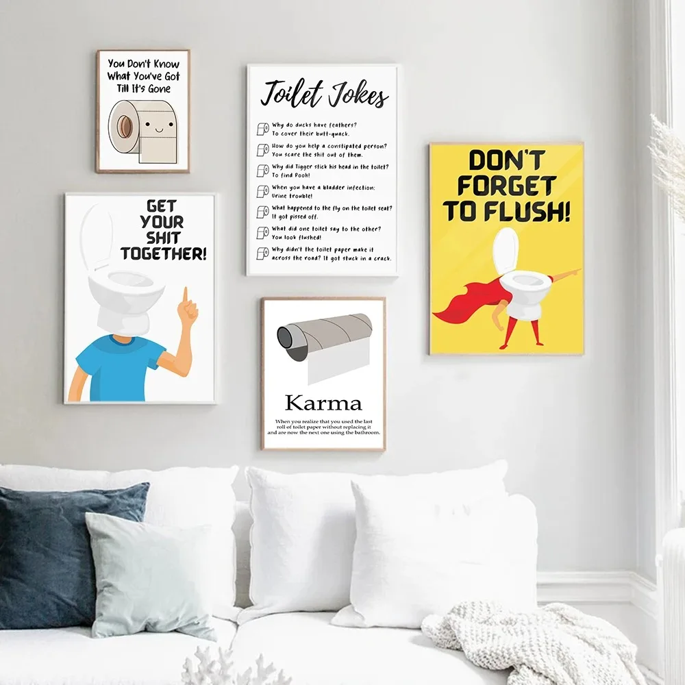 Karma Aturan Kamar Mandi Seni  - Home Bathroom Quotes ulasan dan harga