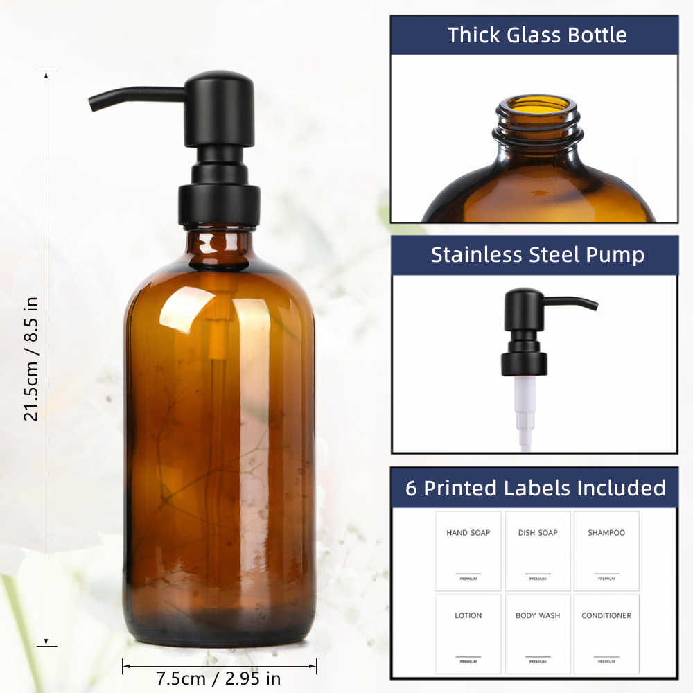 Dispenser sabun kaca Amber den - Glass Soap Dish ulasan dan harga