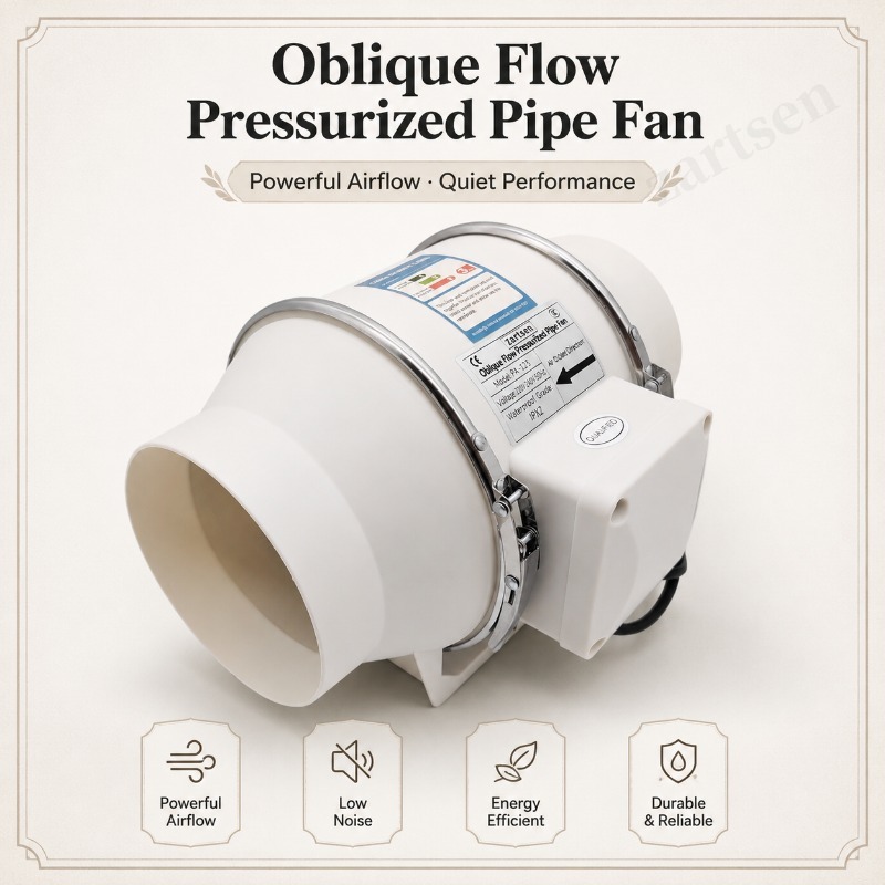 Kipas Inline Aliran Campuran 4 - Home Bathroom Vent Fans ulasan dan harga