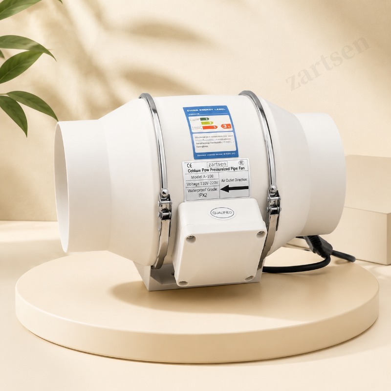 Kipas Inline Aliran Campuran 4 - Home Bathroom Vent Fans ulasan dan harga
