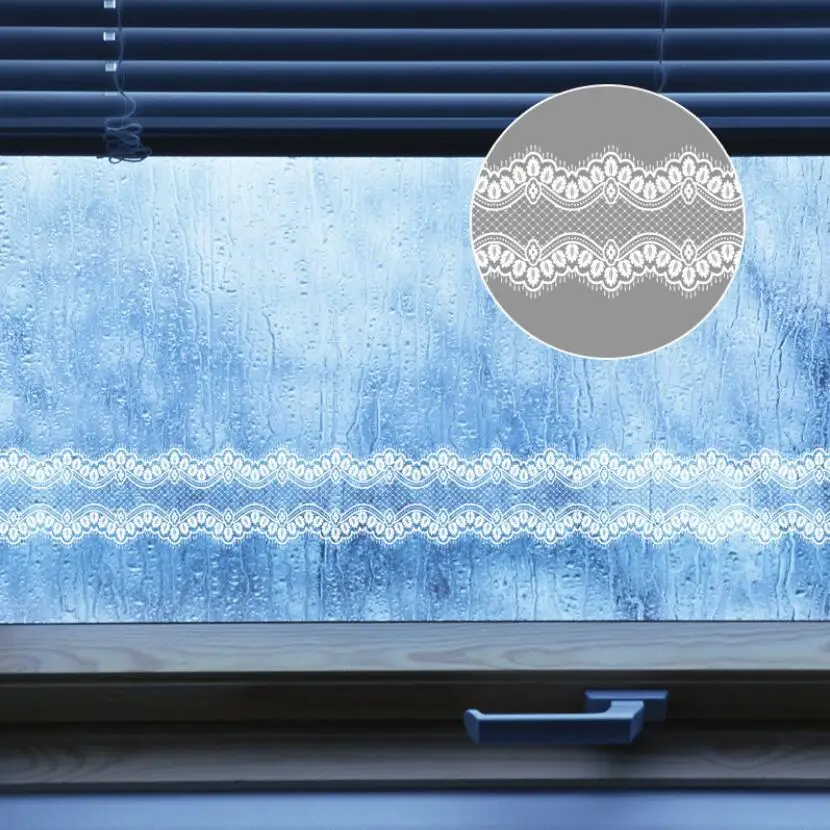 Stiker Wallpaper Desain Renda  - Home Bathroom Window ulasan dan harga