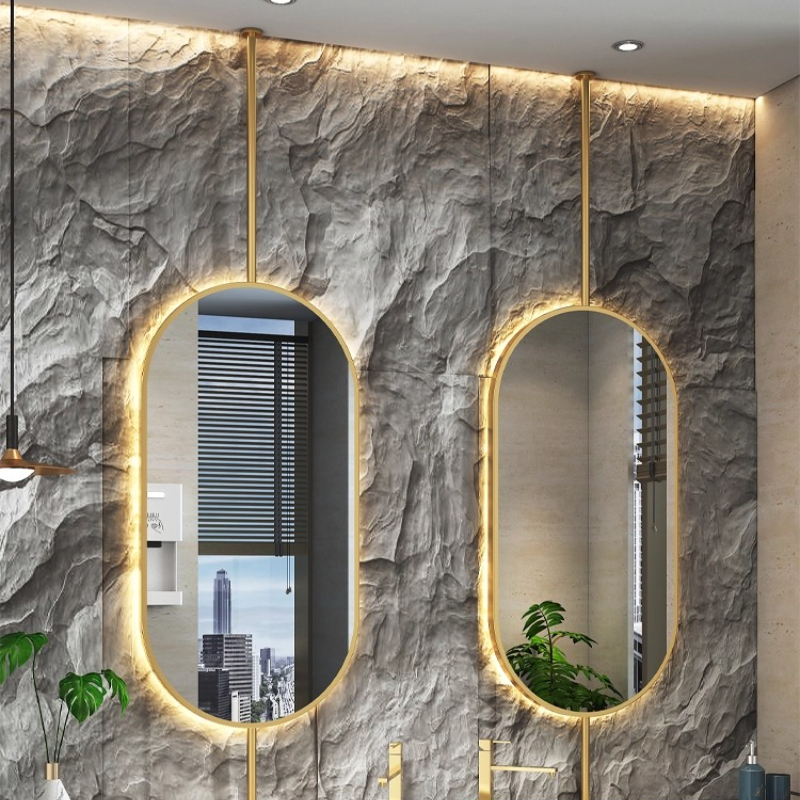 Cermin Gantung Oval Ukuran 60x - Home Bathroom Glass ulasan dan harga
