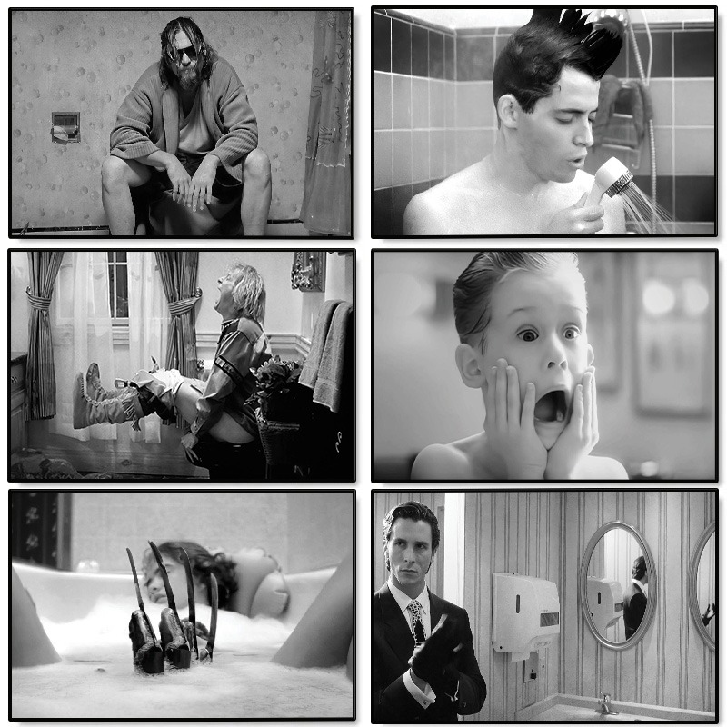 Poster Seni Kamar Mandi Adegan - Home Movie Bathroom Scene ulasan dan harga